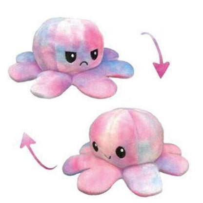 Idena Wende Oktopus Plüsch ''Rainbow'', 20 cm, 1 Stück, 4-fach sortiert