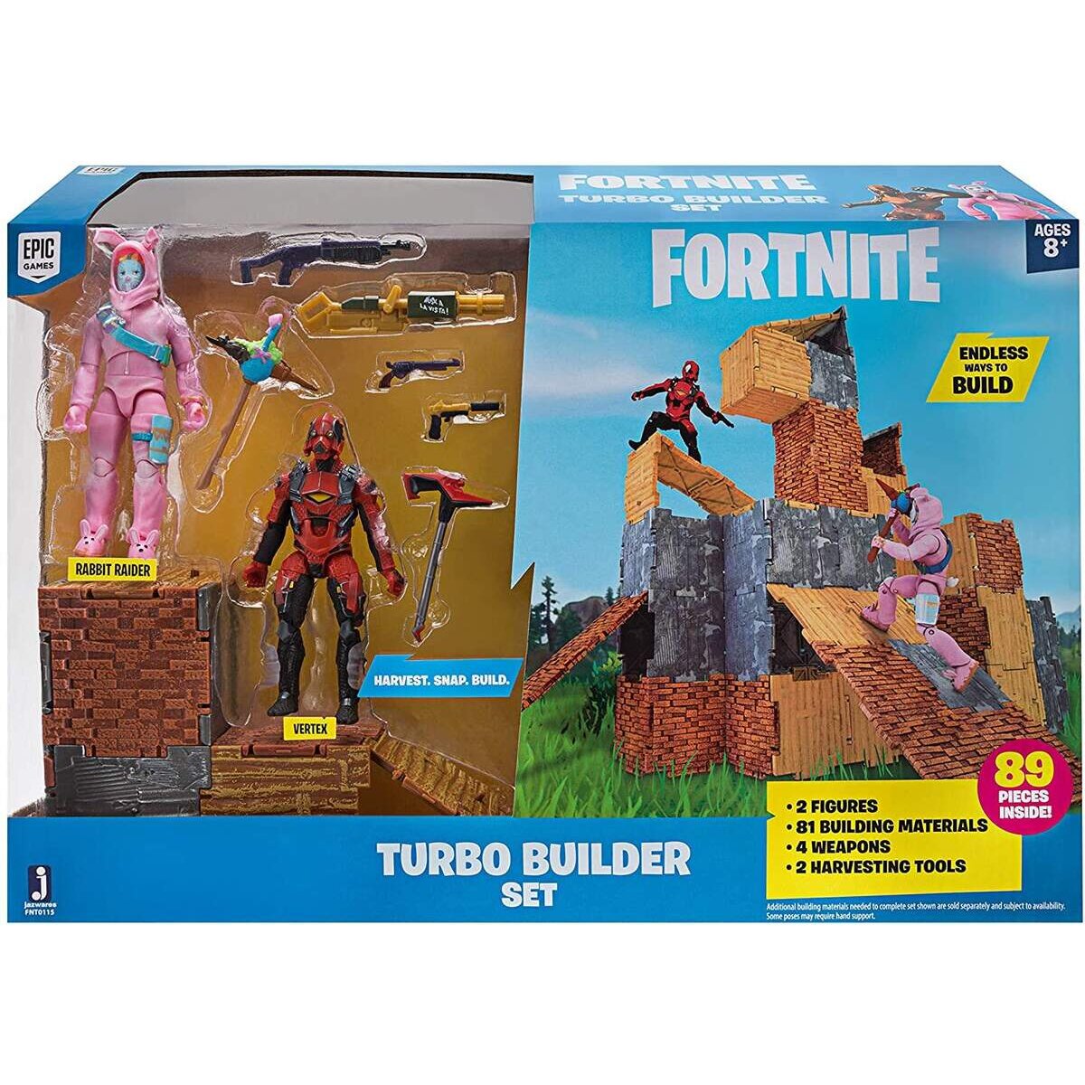 Jazwares Fortnite Turbo Builder Set / Rabbit Raider und Vertex