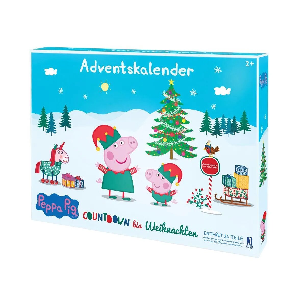 Jazwares Peppa Putz - Peppa´s Adventskalender 2019 mit 4 Spielfiguren