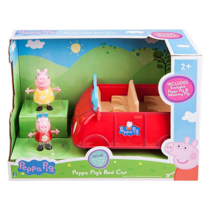 Jazwares Peppa Wutz Peppa's großes rotes Auto mit 2 Spielfiguren