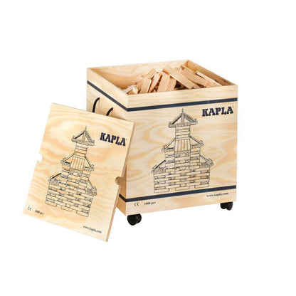 KAPLA® 1000er Box Pinienholz Baukasten Holzbausteine