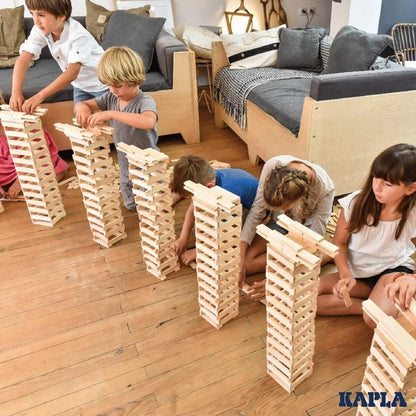 KAPLA® 1000er Box Pinienholz Baukasten Holzbausteine
