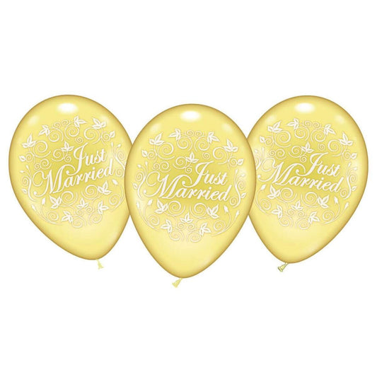 Karaloon Ballon "Just Maried " Heliumqualität 6 Stück