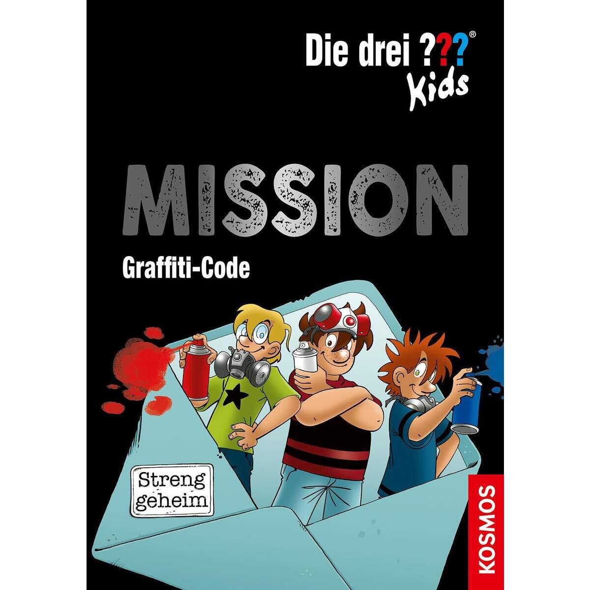 KOSMOS Buch Die 3 ??? Kids Mission Graffiti Code