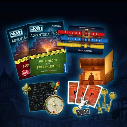 KOSMOS EXIT - Das Spiel: Adventskalender, Die Jagd nach dem goldenen Buch
