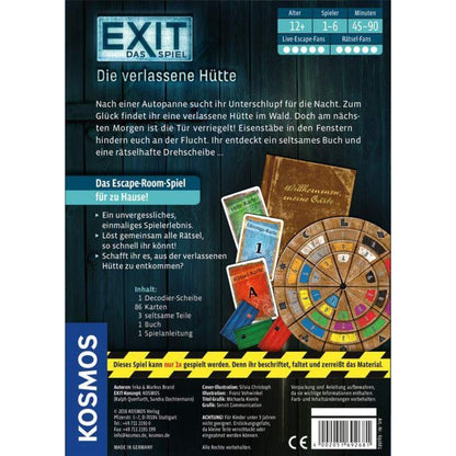 KOSMOS EXIT® Das Spiel Die verlassene Hütte, Kennerspiel des Jahres 2017