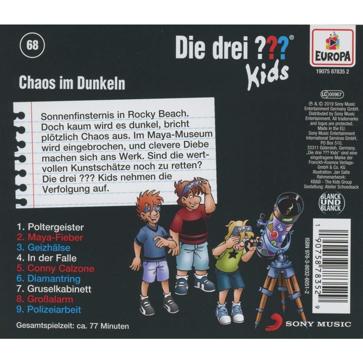 KOSMOS Hörspiel-CD ??? Kids 68 Chaos im Dunkeln