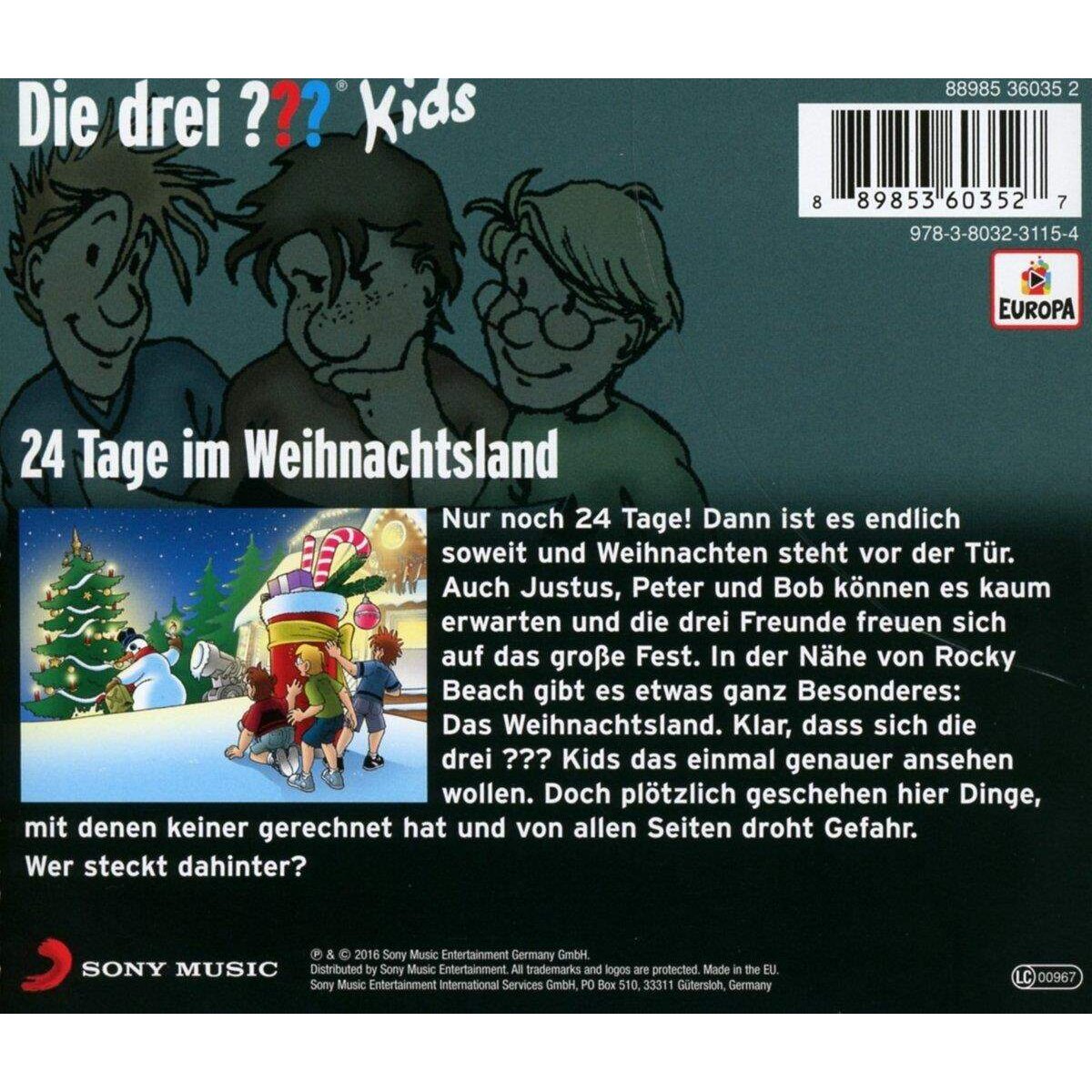 KOSMOS Hörspiel-CD ??? Kids Adventskalender - 24 Tage im Weihnachtsland