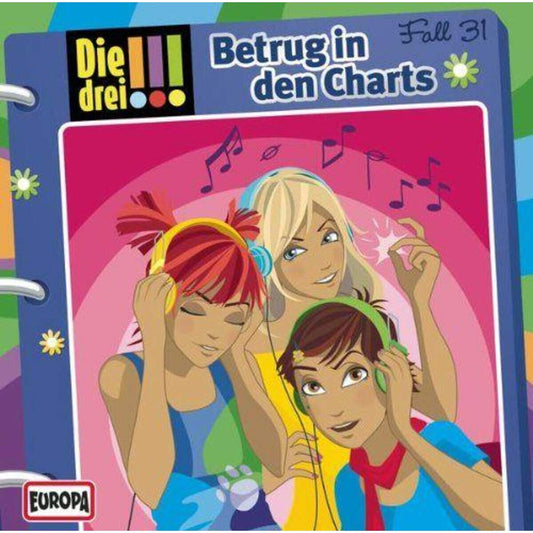 KOSMOS Hörspiel-CD Die drei !!! 31 Betrug in den Charts
