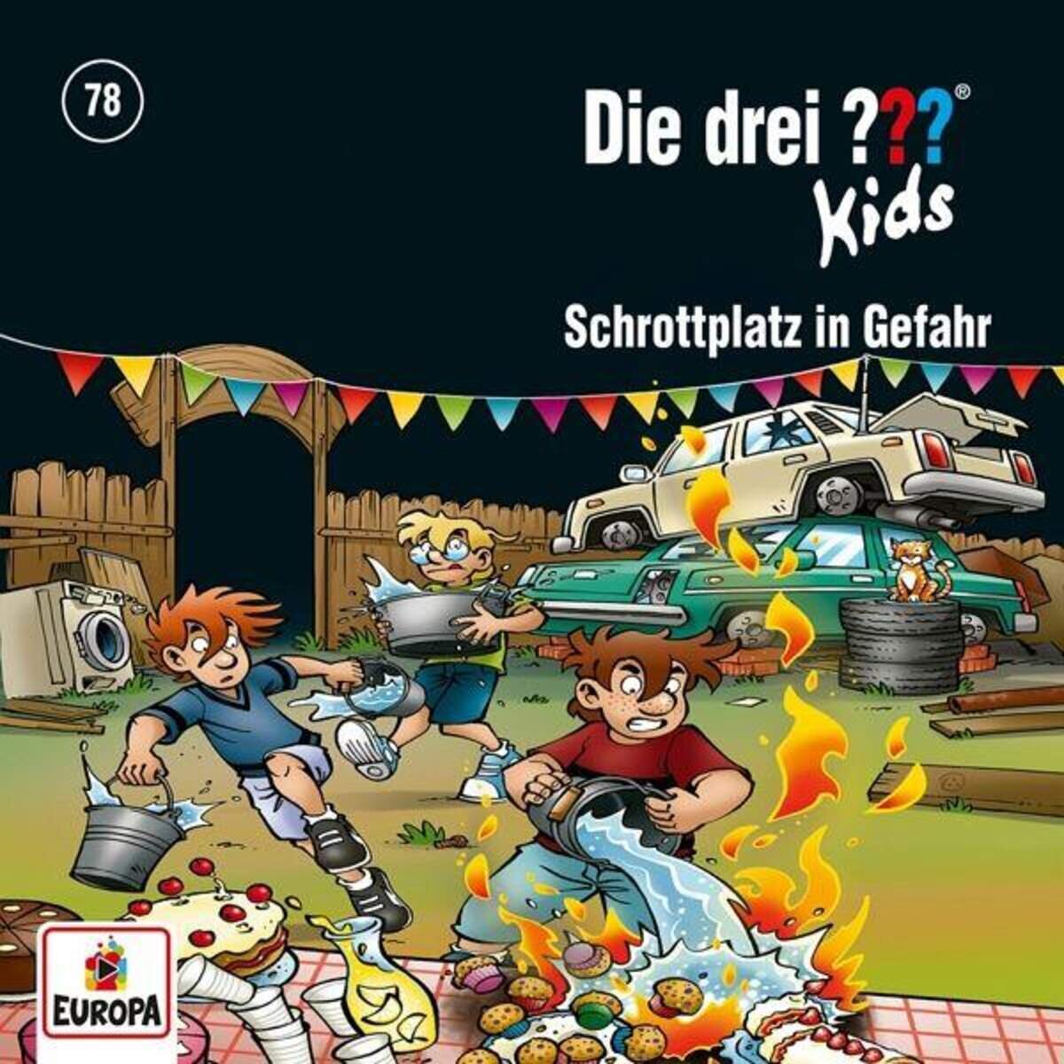 KOSMOS Hörspiel CD Die drei ??? Kids Folge 78 Schrottplatz in Gefahr