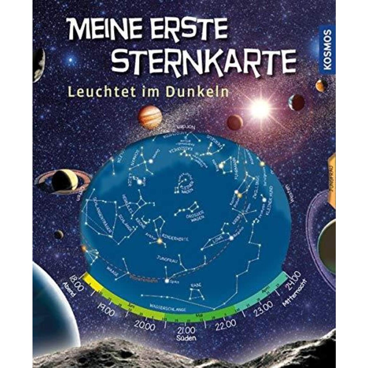 KOSMOS Meine erste Sternkarte, Landkarte – Weltkugel