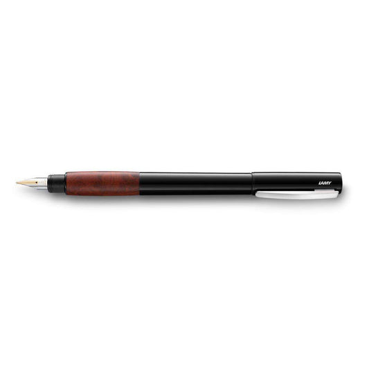 LAMY accent Füllhalter schwarz, Bruyére goldene Feder EF