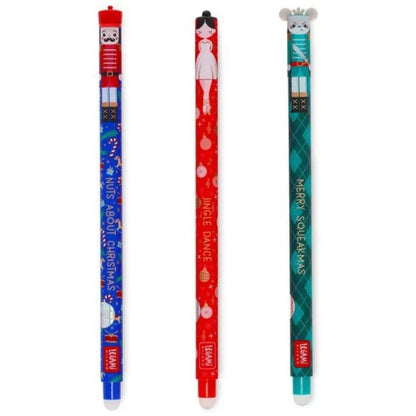 Legami löschbarer Gelstift Weihnachten-Set Der Nussknacker