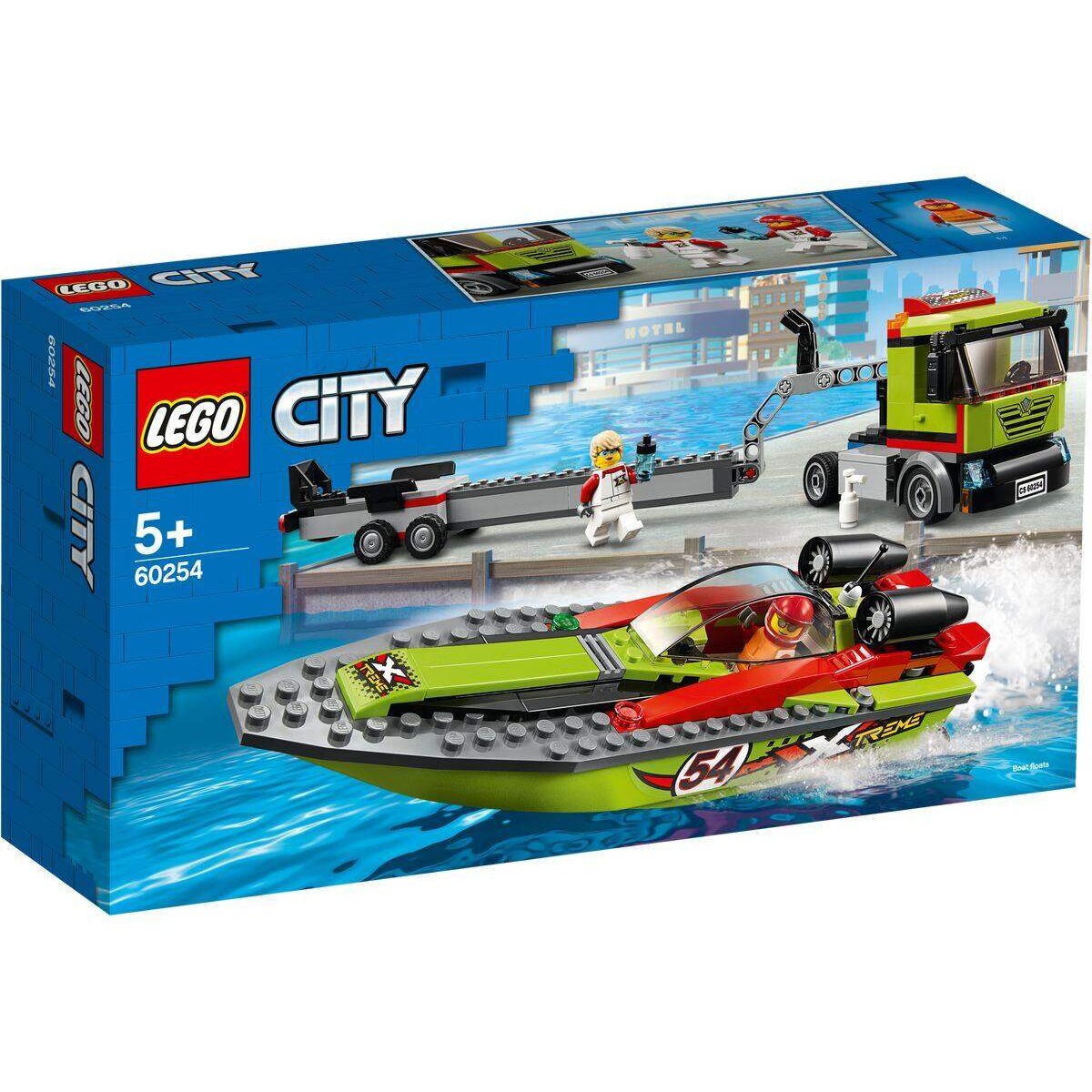 LEGO® City Great Vehicles 60254 Rennboot- Transporter