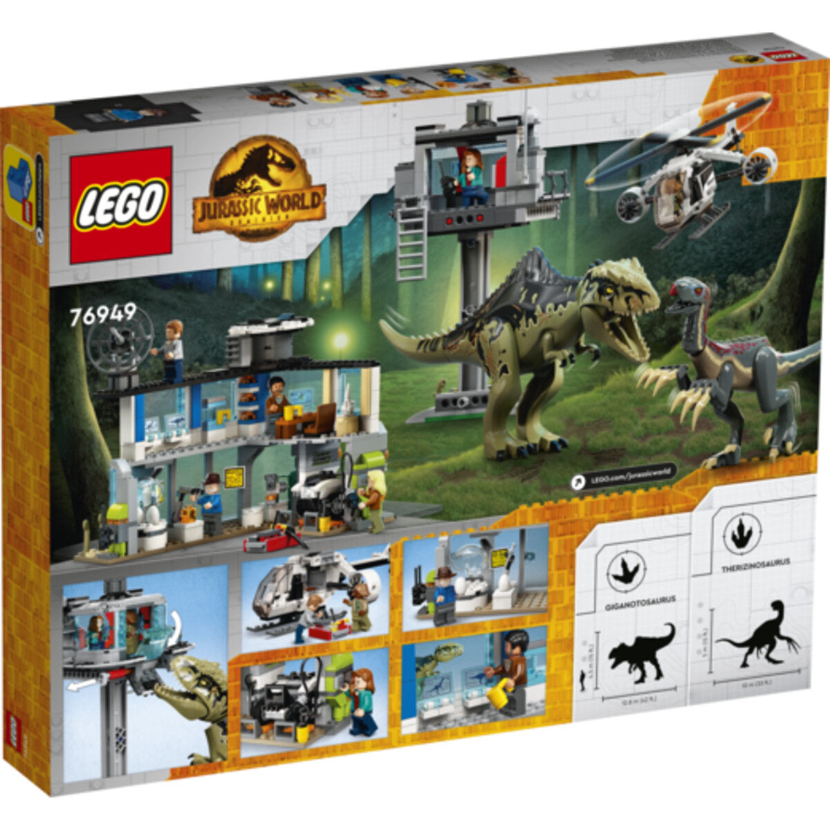 LEGO® Jurassic World™ 76949 Giganotosaurus & Therizinosaurus Angriff