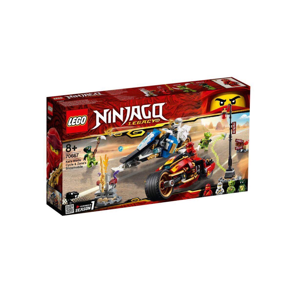 LEGO® NINJAGO® 70667 Kais Feuer-Bike & Zanes Schneemobil