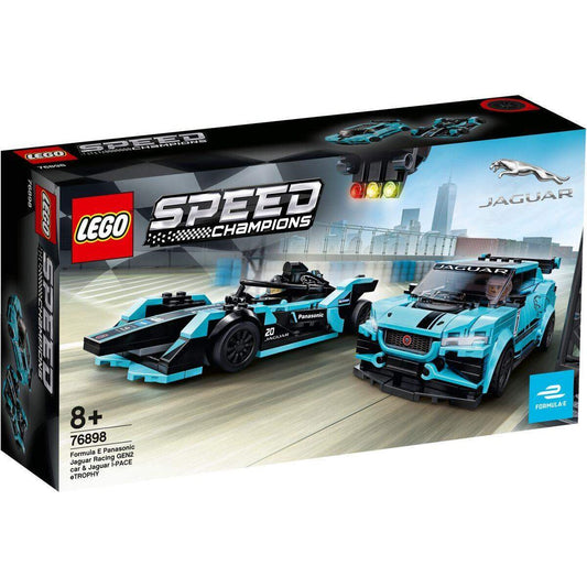 LEGO® Speed Champions 76898 Formula E Panasonic Jaguar Racing GEN2 car & Jaguar I-PACE eTROPHY