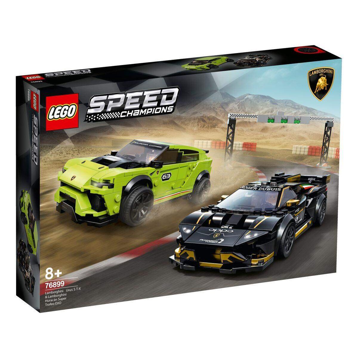 LEGO® Speed Champions 76899 Lamborghini Urus ST-X & Lamborghini Huracán Super Trofeo EVO