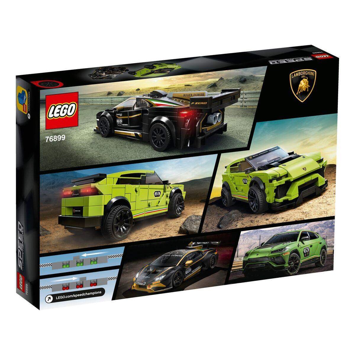 LEGO® Speed Champions 76899 Lamborghini Urus ST-X & Lamborghini Huracán Super Trofeo EVO