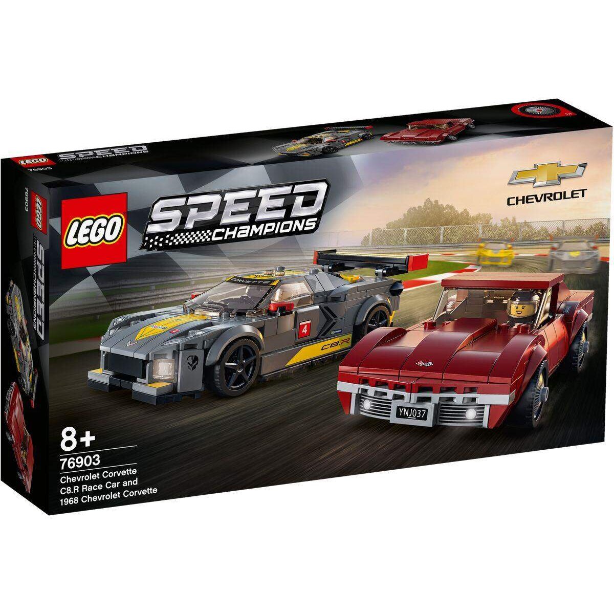 LEGO® Speed Champions 76903 Chevrolet Corvette C8.R & 1968 Chevrolet Corvette