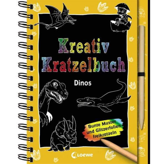 Loewe Kreativ-Kratzelbuch Dinos