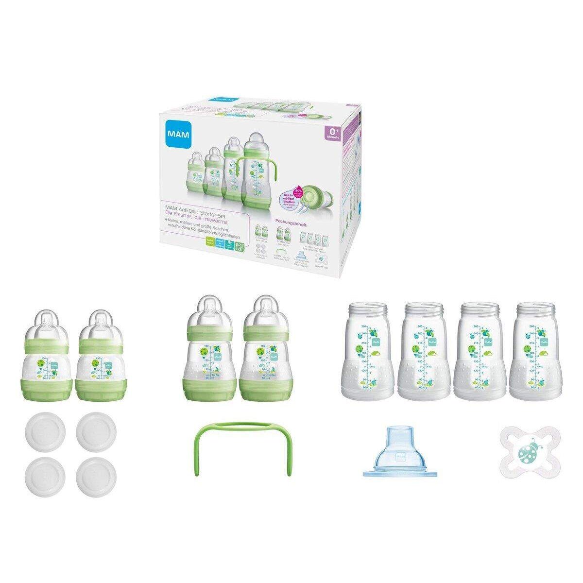 MAM Anti Colic Starter Set, Flaschenset das mitwächst, 15-teilig