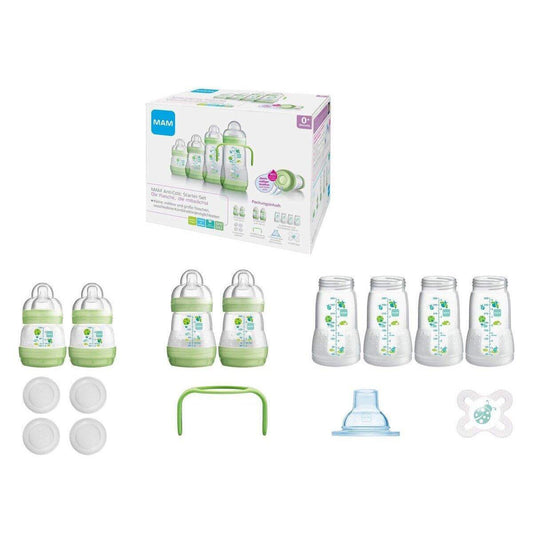 MAM Anti Colic Starter Set, Flaschenset das mitwächst, 15-teilig