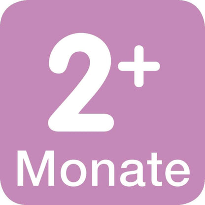 MAM Feel Good Premium Glasflasche 260 ml mit Sauger Größe 2, Rosa
