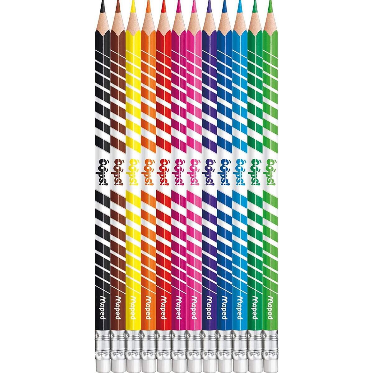 Maped Buntstifte COLOR’PEPS Oops radierbar ,12 Stück