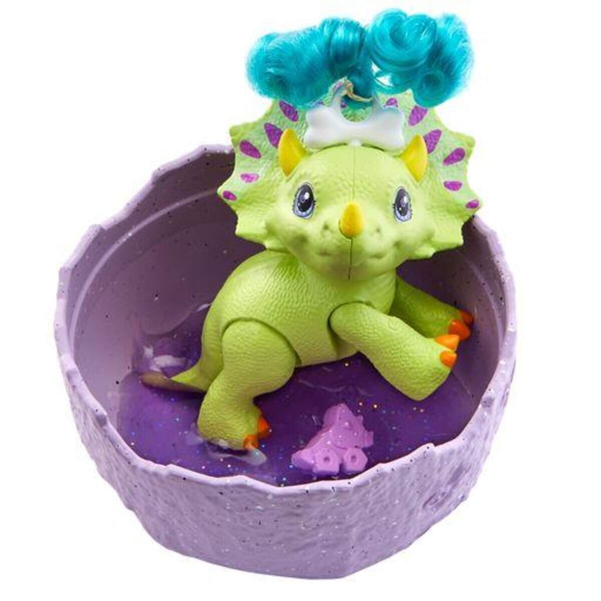 Mattel Cave Club Dinobaby Kristalle, Überraschungstiere mit Zubehör, 1 Stück, sortiert
