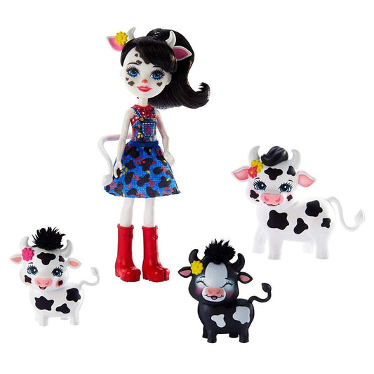 Mattel Enchantimals Cambrie Cow Puppe & Familie