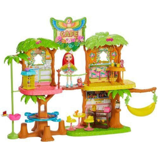 Mattel Enchantimals Dschungelwald Cafe Set Peeki Parrot & Sheeny
