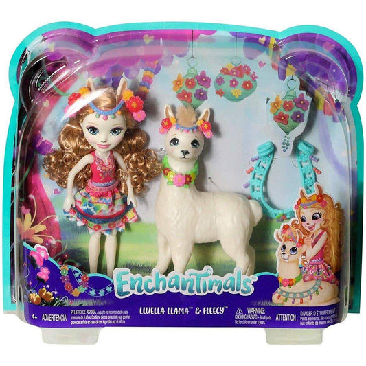 Mattel Enchantimals Themenpack Lluella Llama & Fleecy Puppe