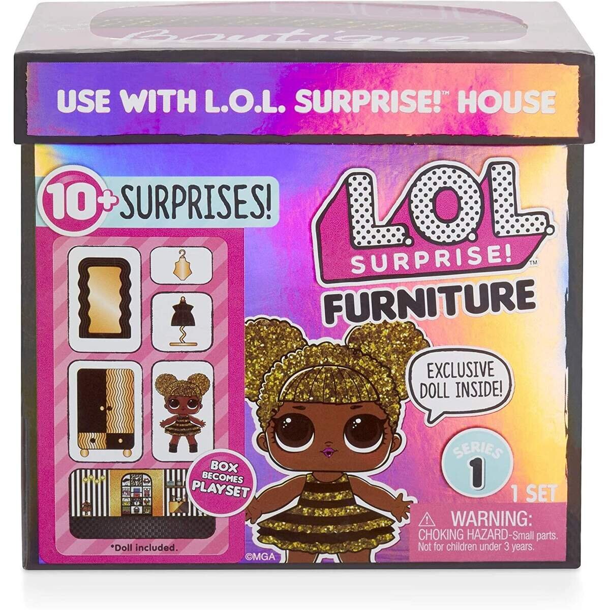 MGA Entertainment L.O.L. Surprise! Furniture with Closet & Puppe, 1 Stück, sortiert