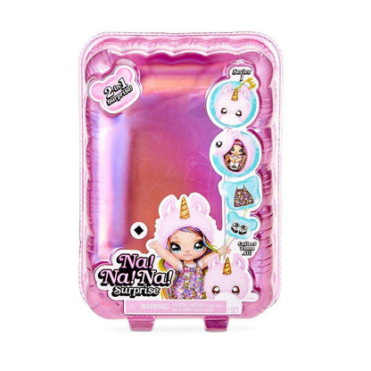 MGA Entertainment L.O.L. Surprise! Na! Na! Na! Surprise! Doll 2in1 Puppe mit Plüsch-Anhänger, 1 Stück, sortiert