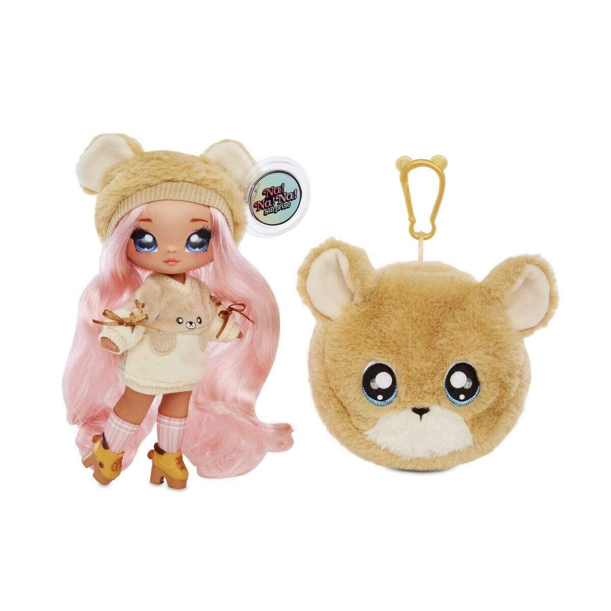 MGA Entertainment L.O.L. Surprise! Na! Na! Na! Surprise! Doll 2in1 Puppe mit Plüsch-Anhänger, 1 Stück, sortiert