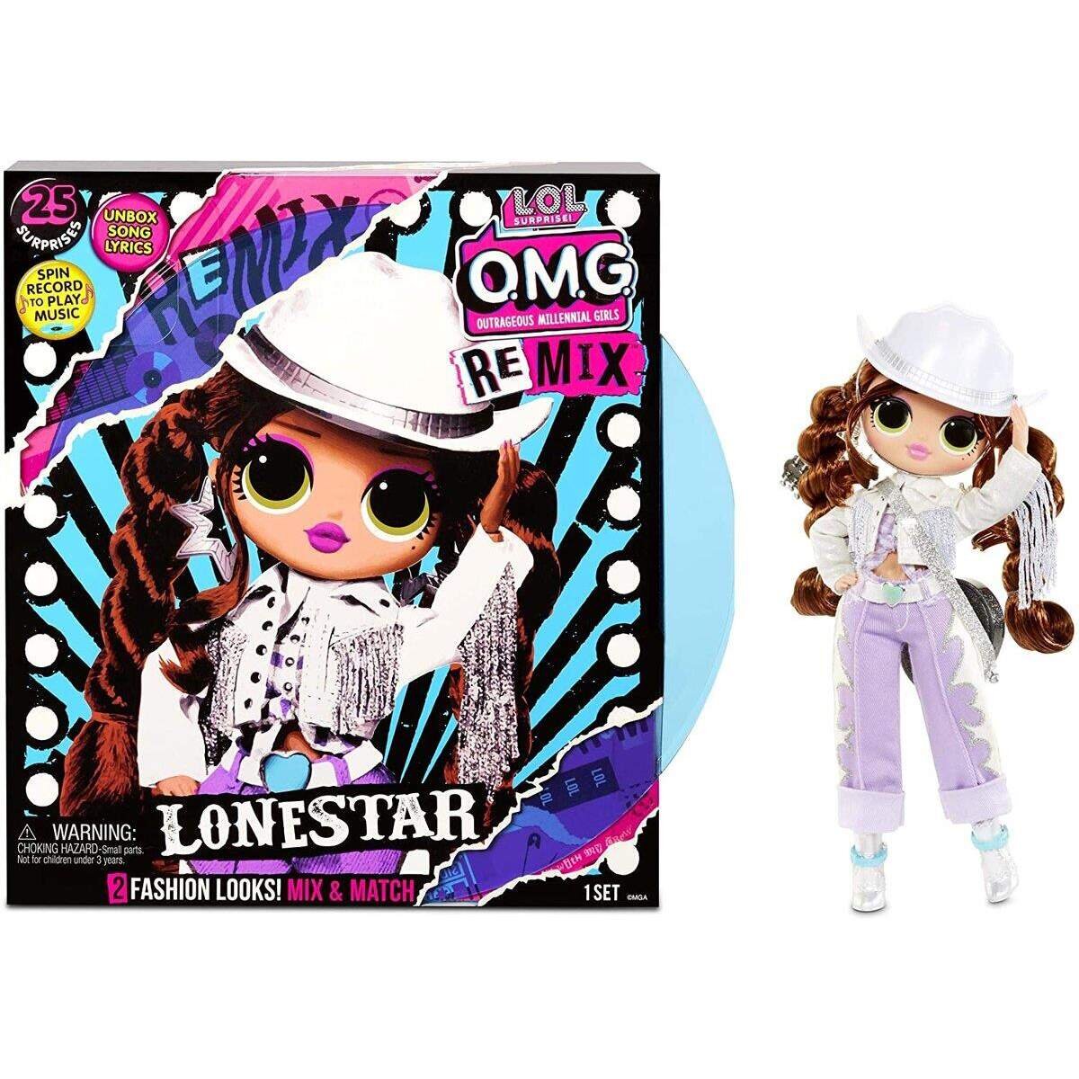 MGA Entertainment L.O.L. Surprise OMG Remix- Doll 1- Lonestar