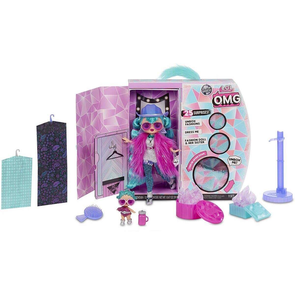 MGA Entertainment L.O.L. Surprise! O.M.G. Puppe Winter Disco Cosmic Nova & Cosmic Queen