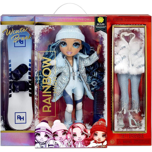 MGA Entertainment Rainbow High Winter Break Fashion Doll- Skyler Bradshaw (Blue)