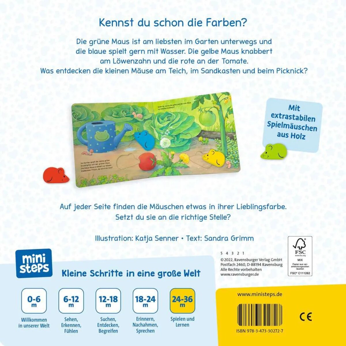 Ravensburger ministeps: Mein erstes Mäuschen-Farbenbuch