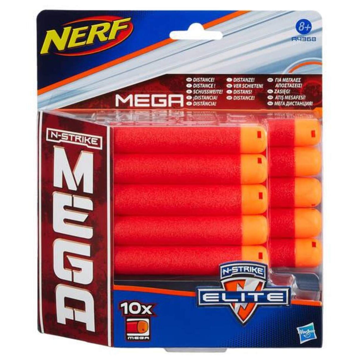 Nerf N-Strike Mega Schussweite, 10 Stück