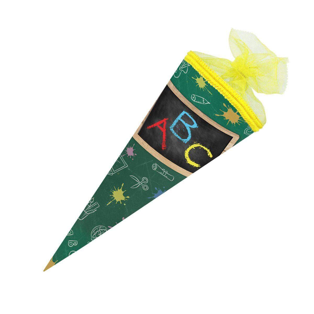 Nestler Schultüte Schulanfang, 22 cm rund, Tüll