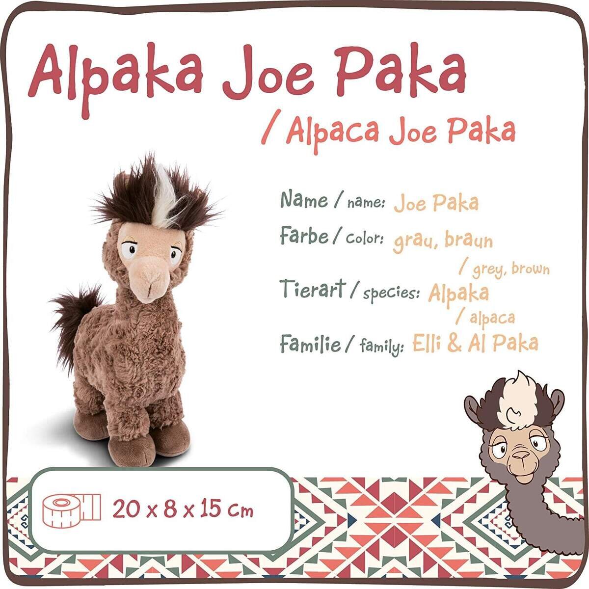 NICI Alpaka Joe Paka braun, 20 cm