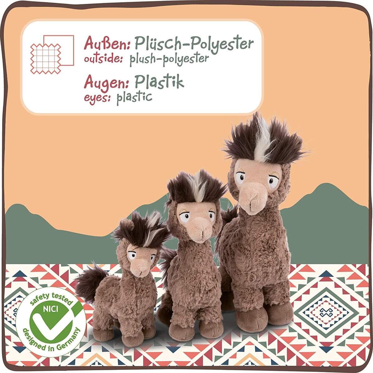 NICI Alpaka Joe Paka braun, 20 cm