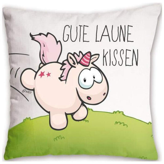 NICI Einhorn Theodor Gute Laune Kissen 37 x 37 cm