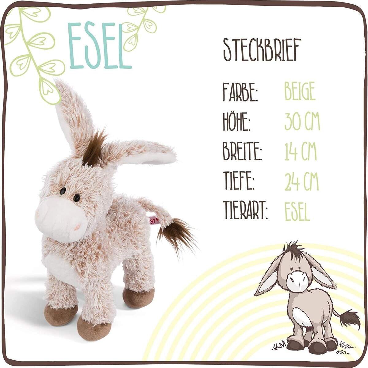 NICI Esel Schlenker Plüsch, 30 cm