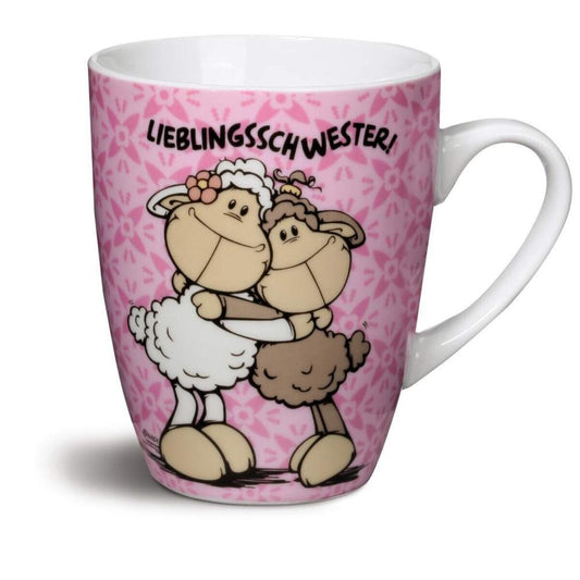 NICI Fancy Mugs Tasse Motiv "Lieblingsschwester"