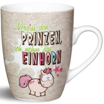 NICI Fancy Mugs Tasse Vergiss den PRINZEN, ich nehm' das EINHORN