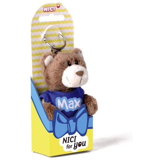 NICI for You Schlüsselanhänger Bär Max mit T-shirt blau