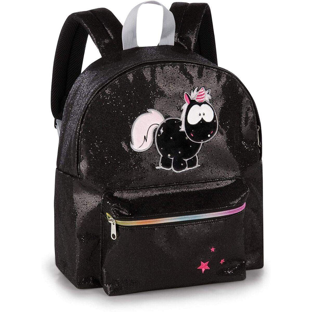 NICI Glitzer-Rucksack Einhorn Carbon Flash